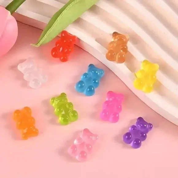 *NEW* 20-pcs Glow in the Dark Gummi Gummy Bear Shoe Charms for Your Crocs - Picture 2 of 6